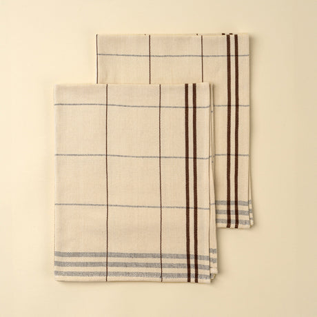 Astrid Handloom Tea Towels S/2, Set of 2 by Mercana at Eve Furniture