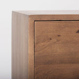 Astrid Medium Brown Solid Wood 6 Drawer Sideboard by Mercana at Eve Furniture