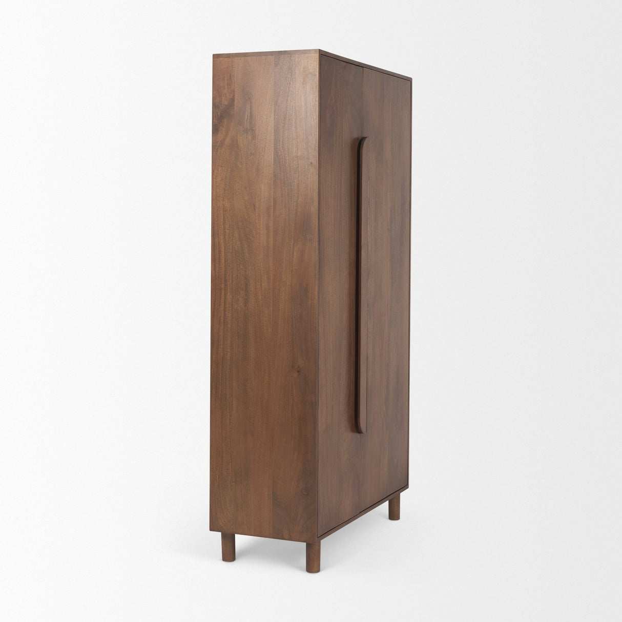 Astrid Medium Brown Solid Wood Armoire by Mercana at Eve Furniture