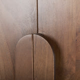 Astrid Medium Brown Solid Wood Armoire by Mercana at Eve Furniture
