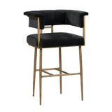 Astrid Velvet Stool by TOV Furniture at Eve Furniture