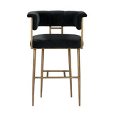 Astrid Velvet Stool by TOV Furniture at Eve Furniture