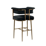 Astrid Velvet Stool by TOV Furniture at Eve Furniture