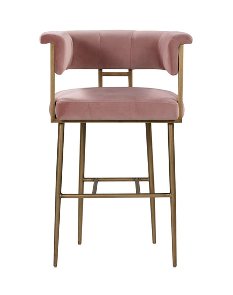 Astrid Velvet Stool by TOV Furniture at Eve Furniture