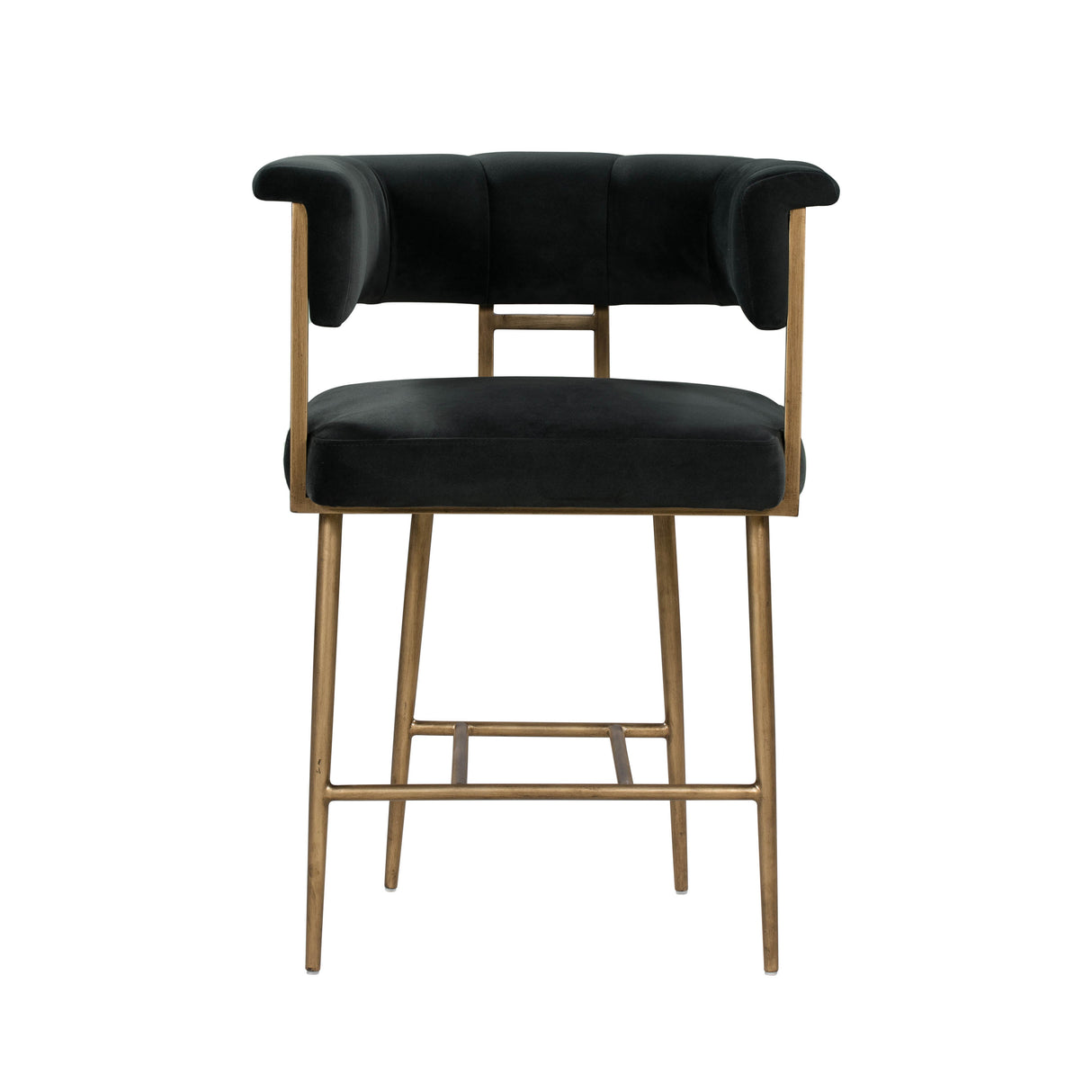 Astrid Velvet Stool by TOV Furniture at Eve Furniture