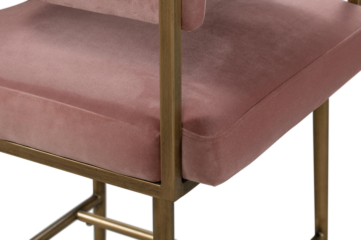 Astrid Velvet Stool by TOV Furniture at Eve Furniture