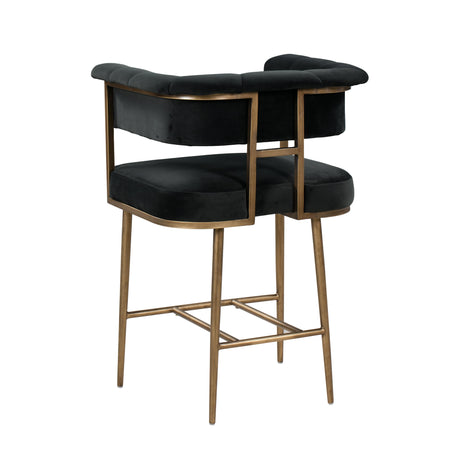 Astrid Velvet Stool by TOV Furniture at Eve Furniture
