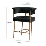 Astrid Velvet Stool by TOV Furniture at Eve Furniture