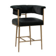 Astrid Velvet Stool by TOV Furniture at Eve Furniture