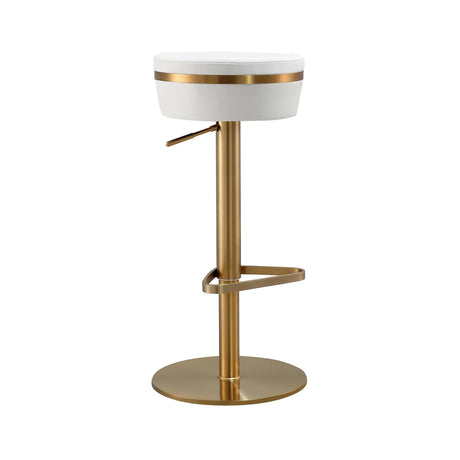 Astro Performance Vegan Leather Adjustable Stool by TOV Furniture at Eve Furniture