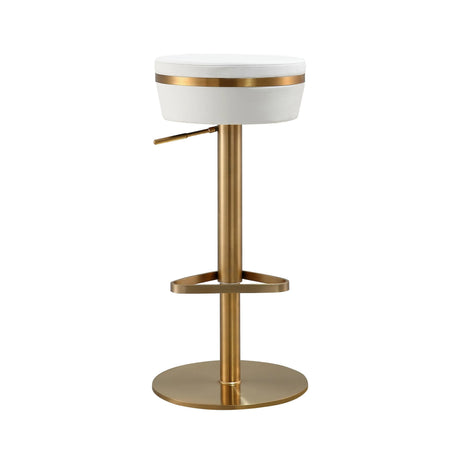 Astro Performance Vegan Leather Adjustable Stool by TOV Furniture at Eve Furniture