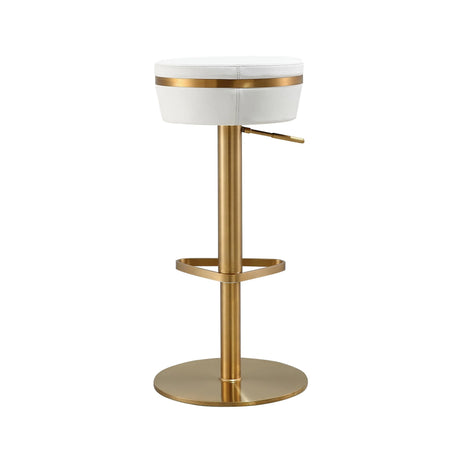 Astro Performance Vegan Leather Adjustable Stool by TOV Furniture at Eve Furniture