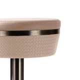 Astro Woven Performance Vegan Leather Adjustable Stool by TOV Furniture at Eve Furniture
