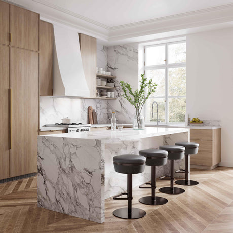 Astro Woven Performance Vegan Leather Adjustable Stool by TOV Furniture at Eve Furniture