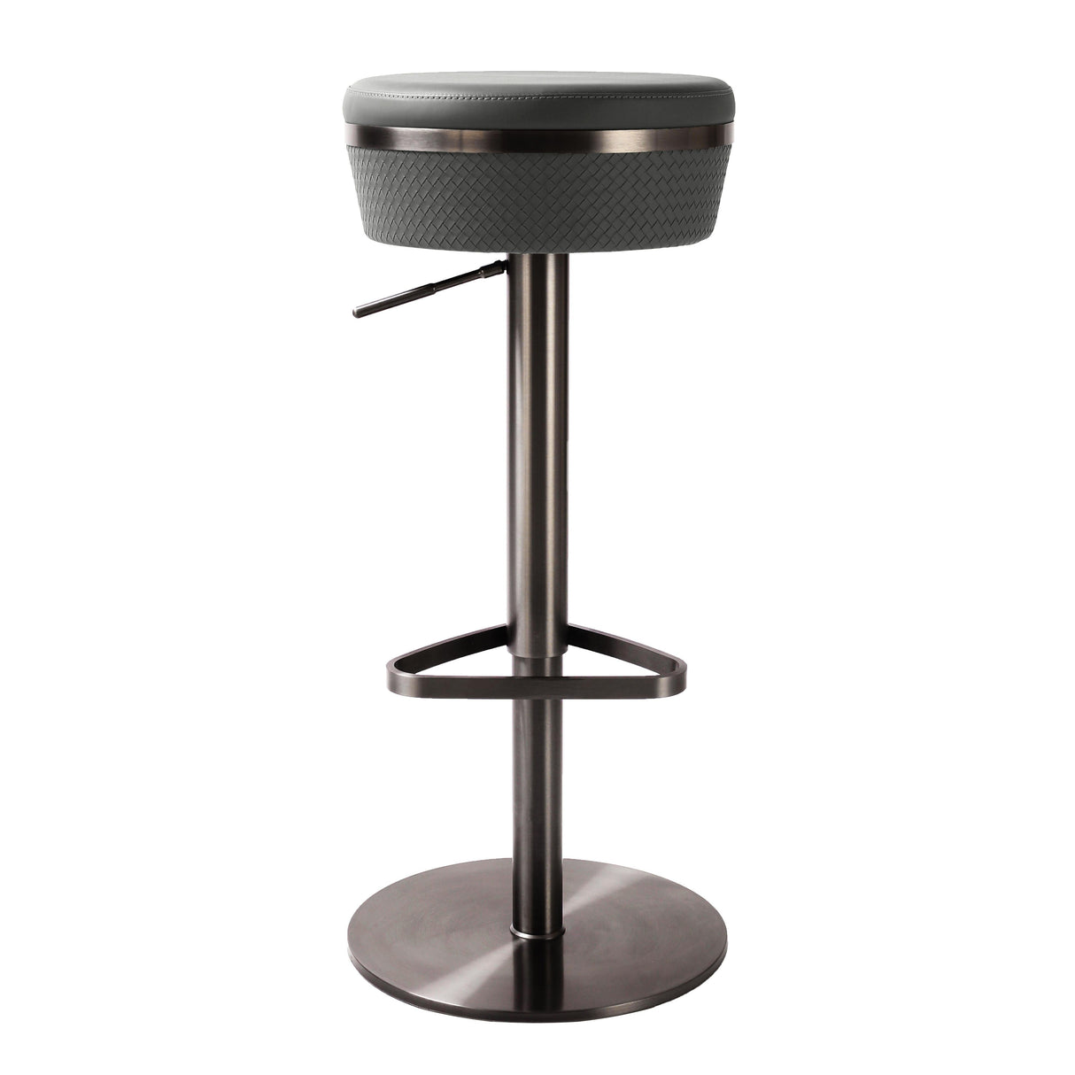 Astro Woven Performance Vegan Leather Adjustable Stool by TOV Furniture at Eve Furniture