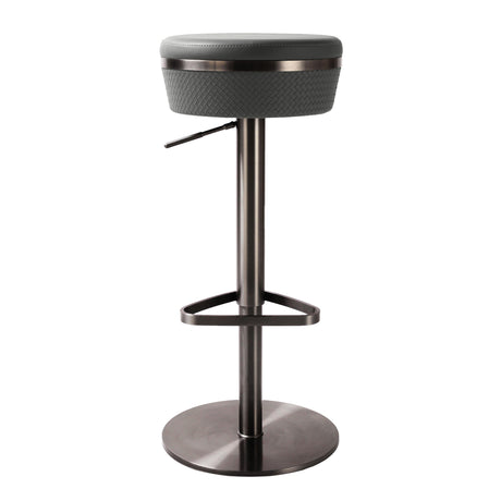 Astro Woven Performance Vegan Leather Adjustable Stool by TOV Furniture at Eve Furniture