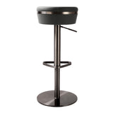 Astro Woven Performance Vegan Leather Adjustable Stool by TOV Furniture at Eve Furniture