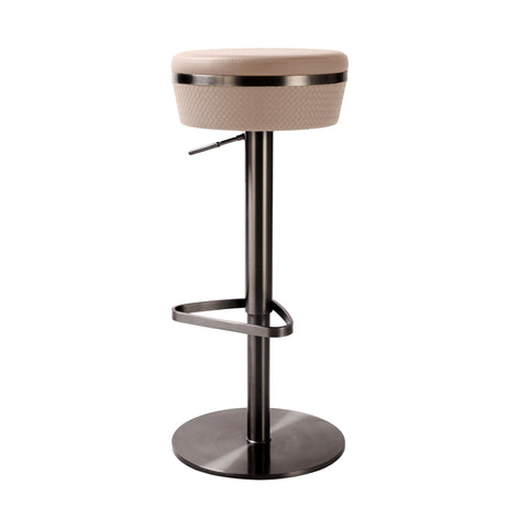 Astro Woven Performance Vegan Leather Adjustable Stool by TOV Furniture at Eve Furniture