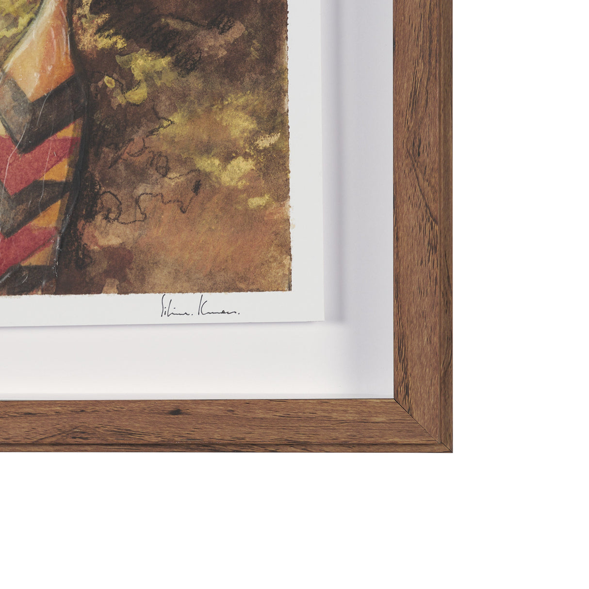 At The Cabin I by Mercana Studio Hand Embelished Framed Artwork Matted under Glass by Mercana at Eve Furniture