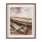 At The Cabin I by Mercana Studio Hand Embelished Framed Artwork Matted under Glass by Mercana at Eve Furniture