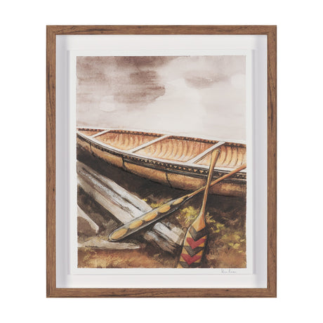 At The Cabin I by Mercana Studio Hand Embelished Framed Artwork Matted under Glass by Mercana at Eve Furniture
