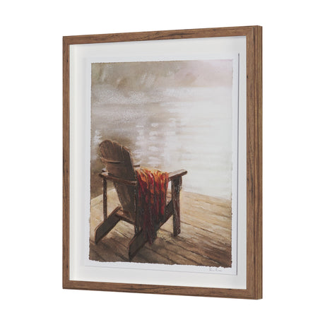 At The Cabin II by Mercana Studio Hand Embelished Framed Artwork Matted under Glass by Mercana at Eve Furniture