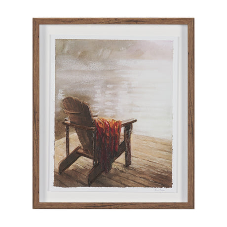 At The Cabin II by Mercana Studio Hand Embelished Framed Artwork Matted under Glass by Mercana at Eve Furniture
