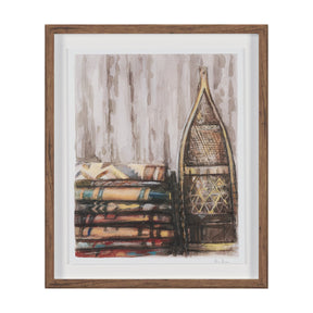 At The Cabin III by Mercana Studio Hand Embelished Framed Artwork Matted under Glass by Mercana at Eve Furniture