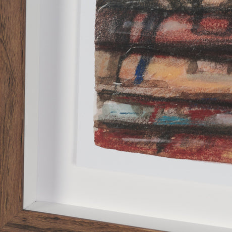 At The Cabin IV by Mercana Studio Hand Embelished Framed Artwork Matted under Glass by Mercana at Eve Furniture