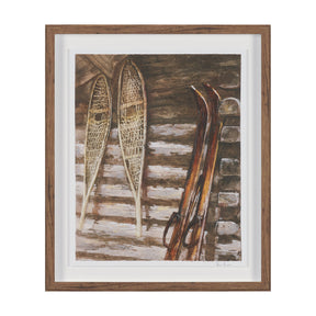 At The Cabin IV by Mercana Studio Hand Embelished Framed Artwork Matted under Glass by Mercana at Eve Furniture