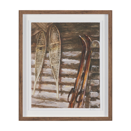 At The Cabin IV by Mercana Studio Hand Embelished Framed Artwork Matted under Glass by Mercana at Eve Furniture