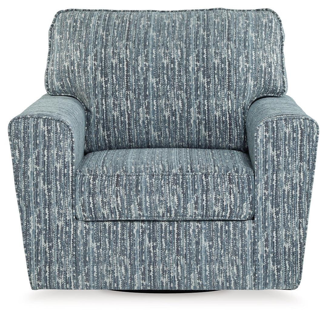 Aterburm Twilight Swivel Accent Chair by Ashley at Eve Furniture