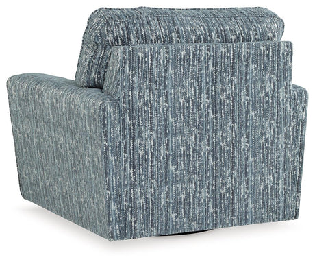 Aterburm Twilight Swivel Accent Chair by Ashley at Eve Furniture