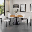 Athan Black/Oak 5-Piece Dining Room Set by Furniture of America at Eve Furniture