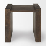 Athelia Dark Brown Wood Accent Table by Mercana at Eve Furniture