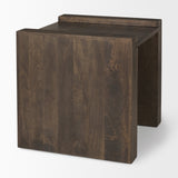 Athelia Dark Brown Wood Accent Table by Mercana at Eve Furniture