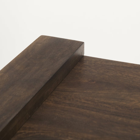 Athelia Dark Brown Wood Accent Table by Mercana at Eve Furniture