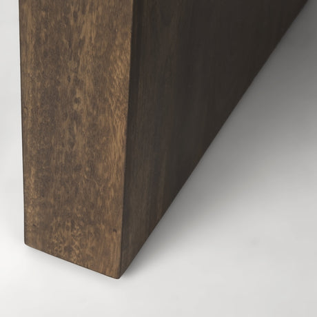 Athelia Dark Brown Wood Accent Table by Mercana at Eve Furniture