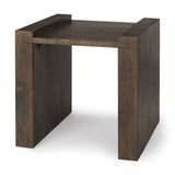 Athelia Dark Brown Wood Accent Table by Mercana at Eve Furniture