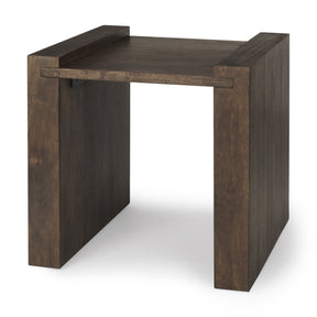 Athelia Dark Brown Wood Accent Table by Mercana at Eve Furniture