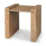 Athelia Light Wood Accent Table by Mercana at Eve Furniture
