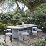 Athen Grey Faux Stone Indoor / Outdoor 95" Rectangular Dining Table by TOV Furniture at Eve Furniture