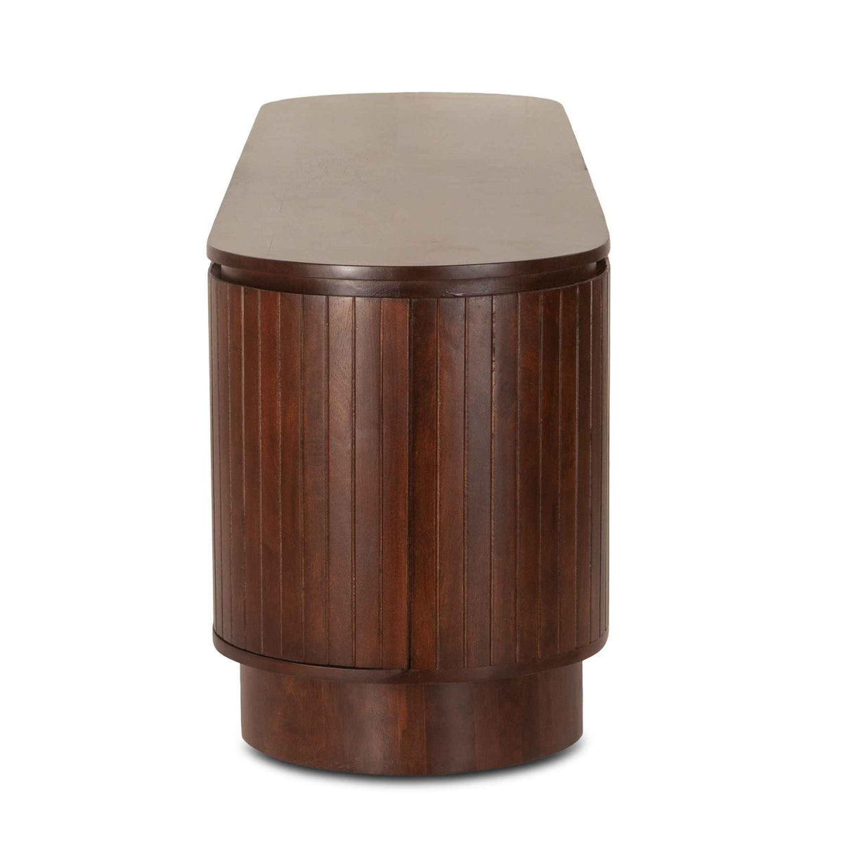 Athena 79" Media Cabinet in Aged Mahogany by Home Trends & Design at Eve Furniture