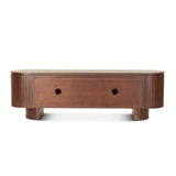 Athena 79" Media Cabinet in Aged Mahogany by Home Trends & Design at Eve Furniture
