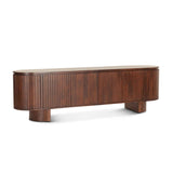 Athena 79" Media Cabinet in Aged Mahogany by Home Trends & Design at Eve Furniture