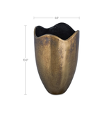 Athena Antique Brass Cast Aluminum Vase by Moe's Home at Eve Furniture