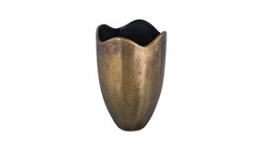 Athena Cast Aluminum Vase Antique Brass by Moe's Home at Eve Furniture
