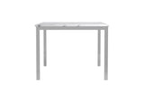 Athena Chrome Rectangle Dining Table with Marble Top by Coaster at Eve Furniture