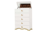 Athena Cream Bedroom Set by Cosmos Furniture at Eve Furniture