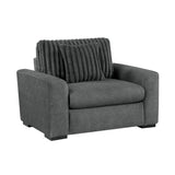 Athena Dark Gray Living Room Set by Homelegance at Eve Furniture
